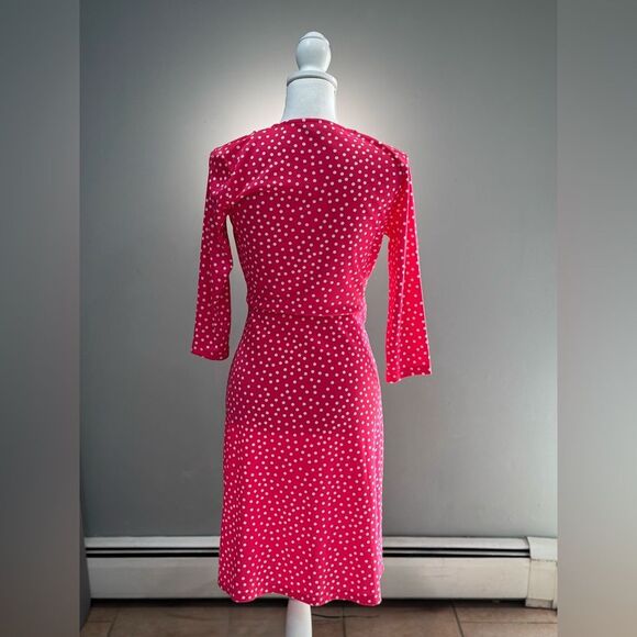 Pink Jones New York Polka Dot Twist Front Dress Size SP EUC - Picture 2 of 5